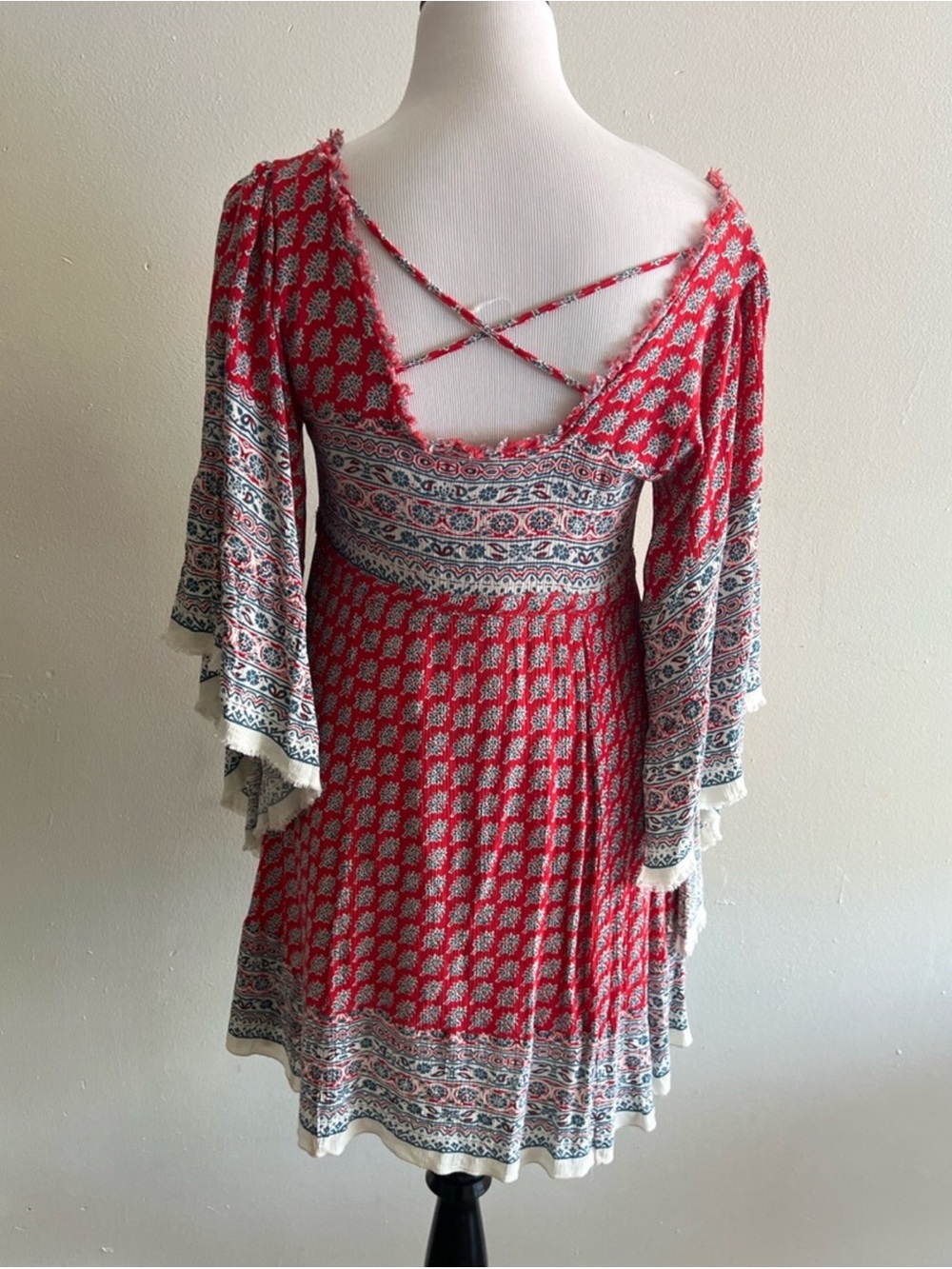 Free People Heart of Gold mini dress Sz M - Picture 6 of 8